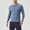 Blue, variant on Qiggri Men's Lightweight Long Sleeve Workout Running T-Shirt Gym Tops Breathable Sports Baseball Undershirts