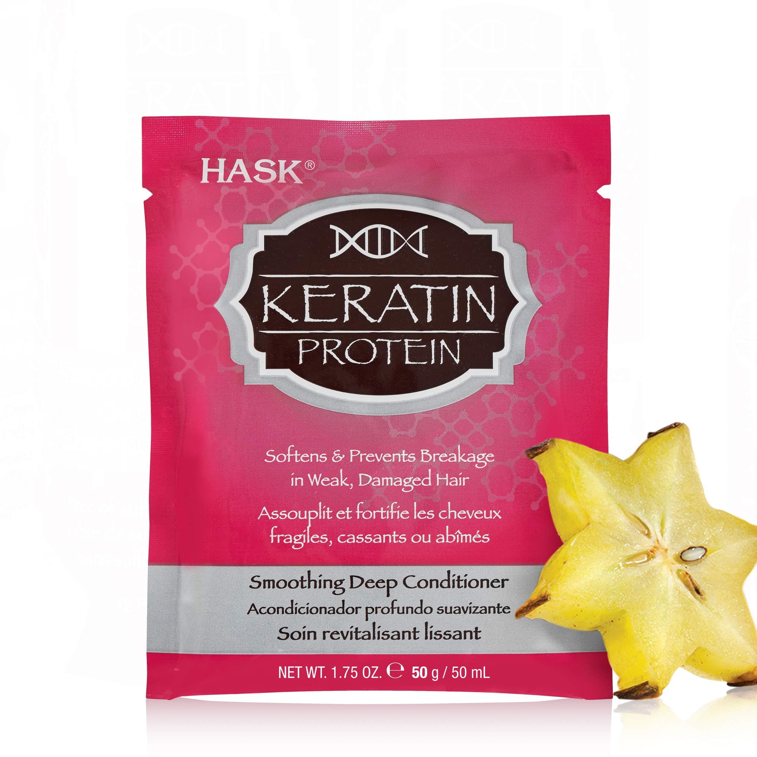 HASK Beauty KERATIN PROTEIN Smoothing Deep Conditioner Treatments for