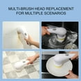 thumbnail image 6 of vankin Electric Rechargeable Cleaning Brush with 5 Brush Heads for Bathroom, Kitchen and Tiles, USB Charging, 800mAh Battery Clearance, 6 of 9