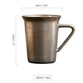 thumbnail image 3 of Retro Coffee Cup,Ceramic Mug Porcelain Cup 250ml 12oz-brown-250ml, 3 of 7