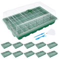 thumbnail image 1 of Bandeja para semillas Seedling Trays MIXC, paquete de 10 unidades con cúpula de humedad, 1 of 6