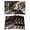 Black, variant on Black Marble Placemats Set of 2, Cotton Linen Fabric Place Mats, Grey Gold Texture Vintage Farmhouse Art Washable Decorative Table Mats Protector for Home Kitchen Dining Wedding Party Coffee Tables