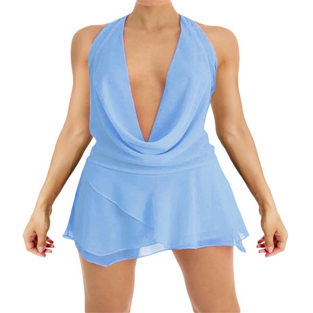 FOCUSNORM Robe Moulante pour Femmes Épaules Dénudées Enveloppante Sans Bretelles Robe de Cocktail Dos Nu Mini Robe de Boîte de Nuit de Fête