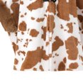 thumbnail image 5 of Fewfanhot Faux Fur Trim Cute Cow Print Poncho Cape, Warm Fleece Lined Open Front Wrap Coat for Women Winter, 5 of 9