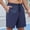 Navy, variant on Mens Quick Dry Athletic Shorts, Lightweight Woven Fabric with Elastic Drawstring Waist and Secure Zipper Pockets Gray S