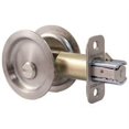 thumbnail image 1 of Round Pocket Door Lock, Privacy (Bed/Bath) Latch, 2-3/8" Backset, RCL, Satin Nickel by Stone Harbor Hardware, 1 of 5