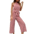 thumbnail image 2 of TAIAOJING Jumpsuits For Women Summer Pants Loose Wide Leg Fashion Polka Dot Jumpsuit Simple And Exquisite Design, 2 of 2