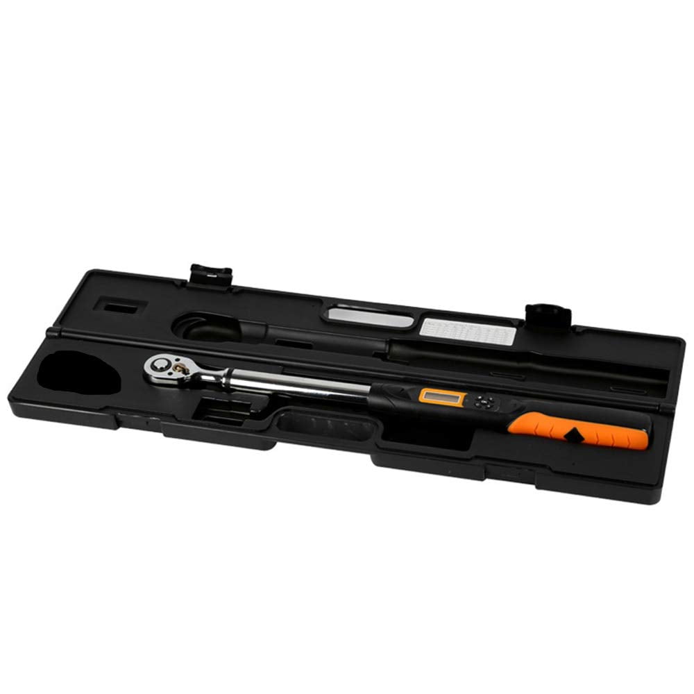 INTBUYING 3/8 " Handheld Digital Torque Wrench Data Store Maximum 135N Buzzer Peak Hold