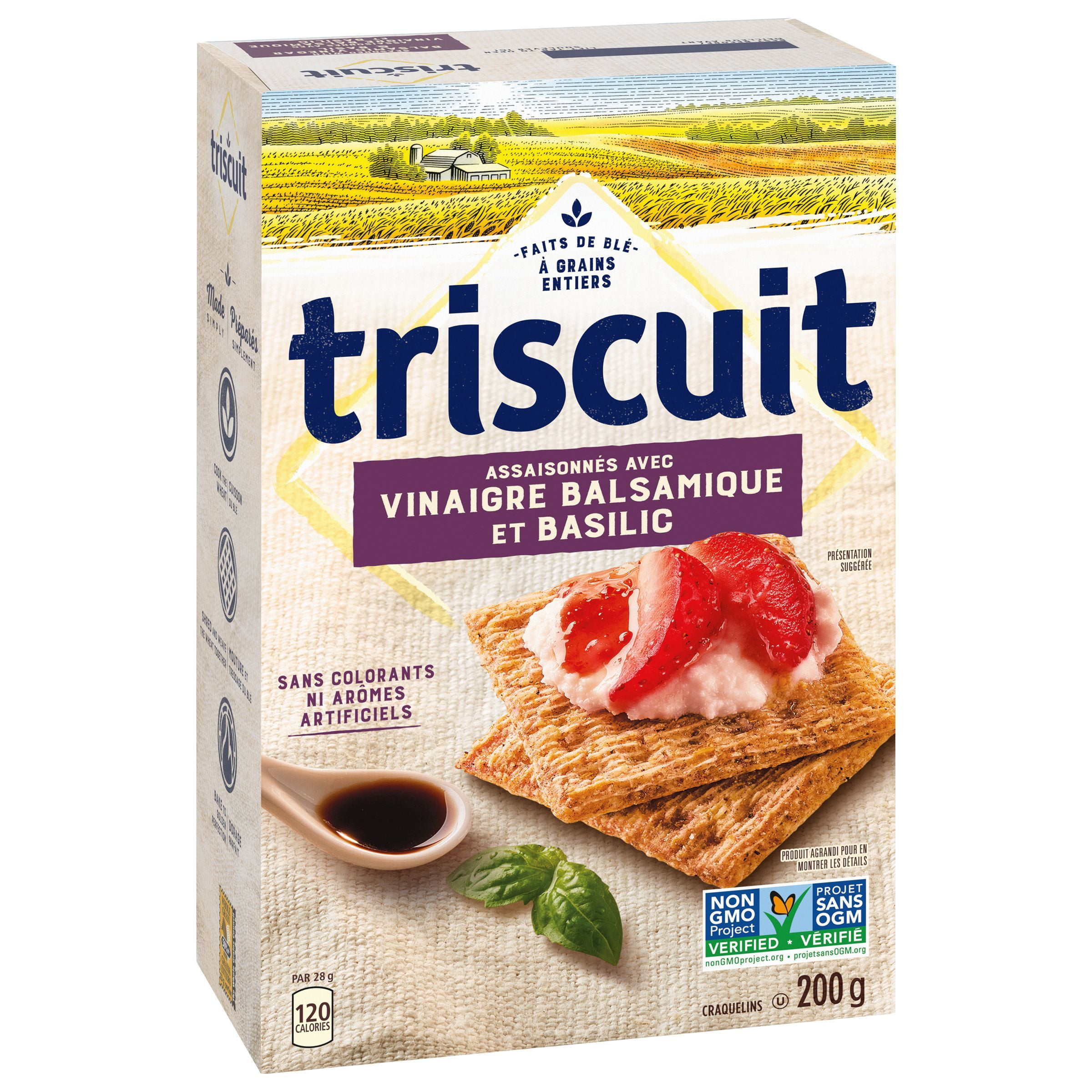 Triscuit Balsamic Vinegar & Basil Crackers, 200 g