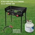 thumbnail image 5 of Hike Crew Portable 2 Burner Gas Stove for Outdoor Cooking, 5 of 7