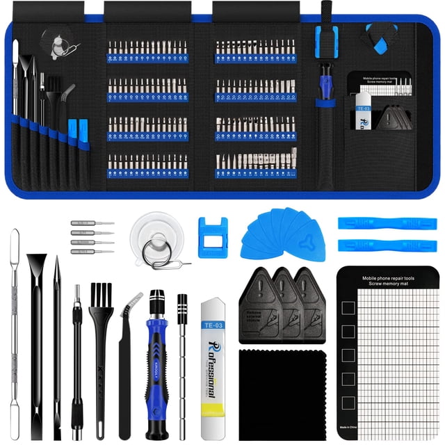 KIROGILY Juego de Destornilladores 150 en 1, Kit de Desarmadores para PC, Desarmadores de Precisión Kit de Herramientas para Electrónica, Portátil, Celulares, Nintendo