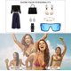 thumbnail image 4 of Liangnv Gafas de sol planas de una pieza para mujer y hombre, gafas de sol cuadradas de gran tamaño, moda Retro de los años 70 y 80, gafas siamesas grandes y grandes, 4 of 5