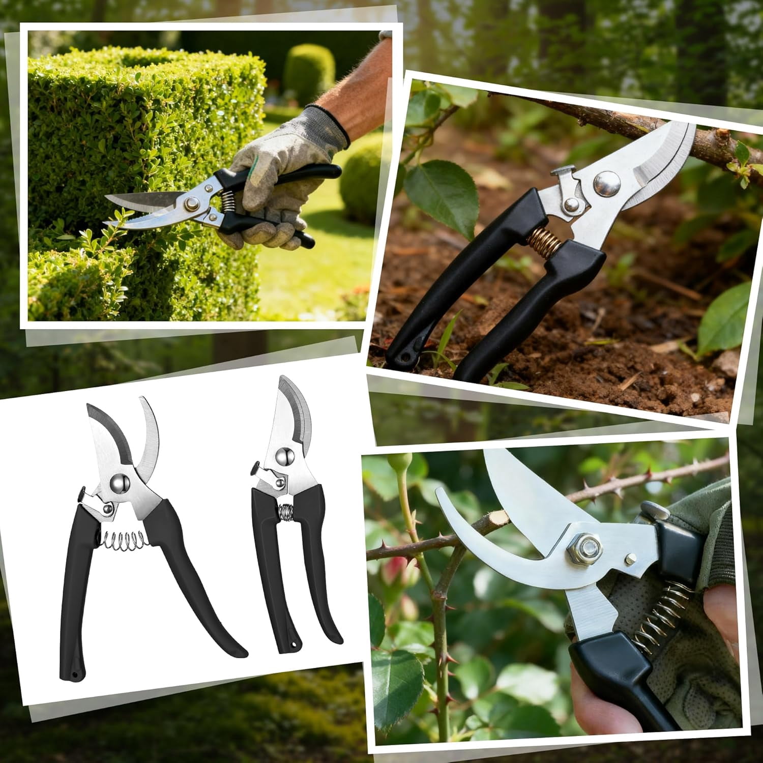 30 Garden Flower Shears Pruning Scissors Heavy Duty Plant Scissors Trimming Garden Clippers Hand Tree Pruner for Yard Gardening Plants Hedge Flower Tree Cutting Secateurs