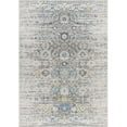 thumbnail image 1 of Pasargad RC-5586SIL 5X8 5 ft. x 7 ft. 6 in. Chelsea Design Machine Made & Power Loom Rug, Silver & Ivory, 1 of 1