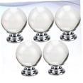 thumbnail image 3 of FUTUREORYY Bouton d'Armoire Cristal Transparent Rond pour Meubles Cuisine Maison 5 Pcs, 3 of 8