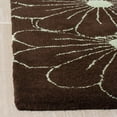 thumbnail image 6 of SAFAVIEH Soho Megan Floral Wool Runner Rug, Brown/Teal, 2'6" x 8', 6 of 8