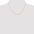 thumbnail image 2 of Real 14kt Yellow Gold .9mm Curb Pendant Chain; 18 inch; for Adults and Teens; for Women and Men, 2 of 5