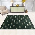 thumbnail image 2 of Yayeee Area Rugs for Living Room 5.2'x4' Non Slip Washable Bedroom Floor Carpet, Dark Green Plants, 2 of 5