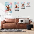 thumbnail image 5 of Happy Birthday Cute Puppy Dachshund with Cake Gifts Party Hat Vertical Matte Canvas Poster Wiener Dog Lover Gifts Idea Wall Art Home Decor - 00029, 5 of 5