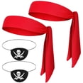 thumbnail image 2 of Accesorios de disfraz de capitán pirata para fiesta, sombrero de pirata, parches de ojo, globo de bandera para Halloween, suministros de decoración de fiesta de cumpleaños para niños, 2 of 4