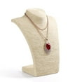 thumbnail image 3 of Estante de exhibición de joyería Yinane Organizador de joyería con Soporte para collar beige, 3 of 8