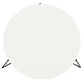 thumbnail image 4 of SAFAVIEH Mae Round Retro Mid Century Wood Coffee Table, White/Black, 4 of 7