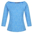 thumbnail image 1 of Regatta - Camiseta Polexia Estampado Ditsy para Mujer (Azul Sonic), 1 of 5