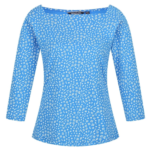 Regatta - Camiseta Polexia Estampado Ditsy para Mujer (Azul Sonic)