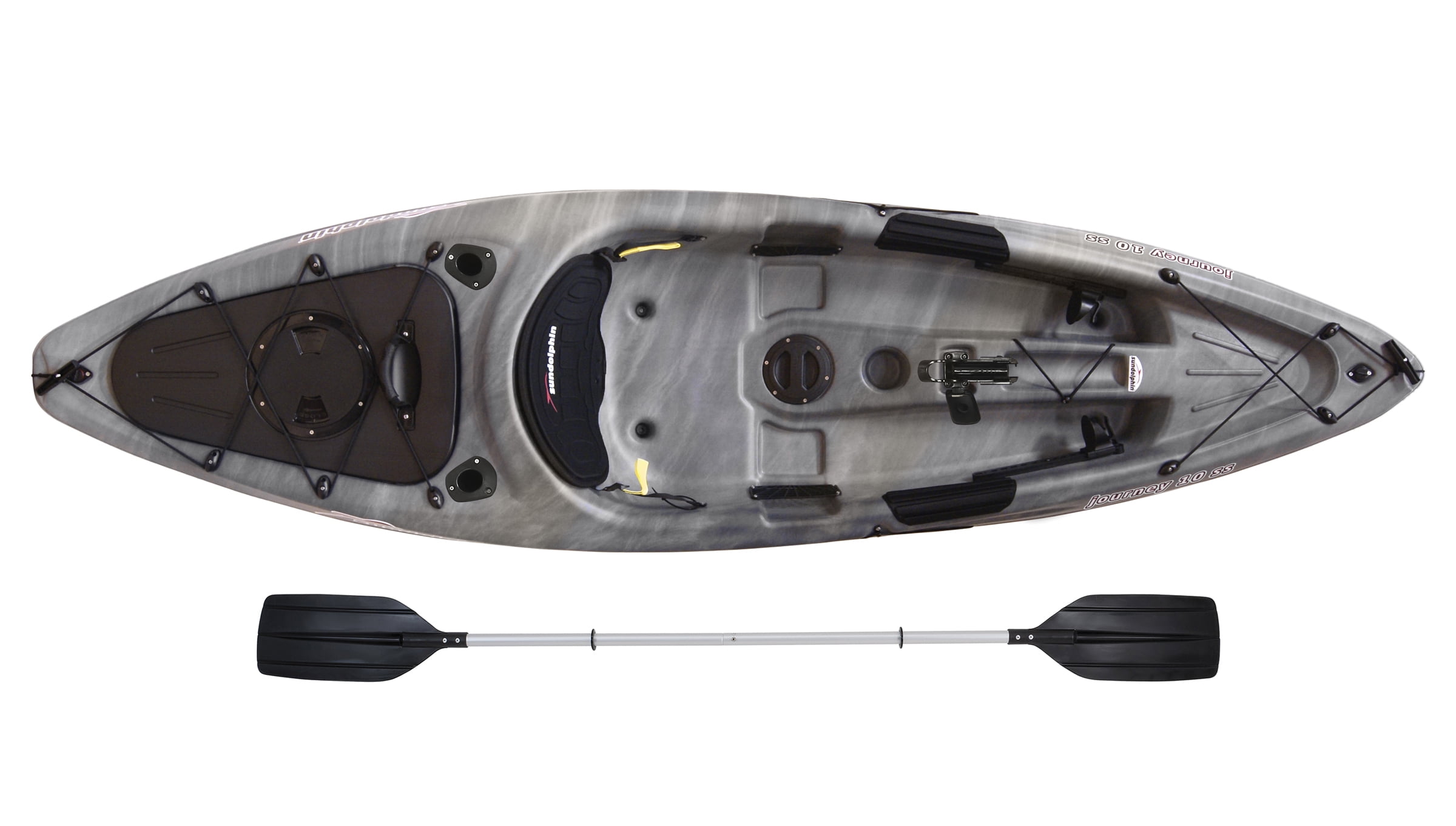 Sun Dolphin 10' Journey Fishing Angler Kayak Olive, Paddle