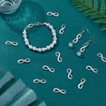 thumbnail image 5 of 120Pcs Antique Silver Infinity Symbol Connectors Tibetan Style Alloy Link Connectors 8x22.5mm Charms Pendants for DIY Crafting Valentines's DayBirthday Gift DIY, 5 of 7