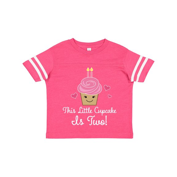 Inktastic 2nd Birthday Cupcake Girls Cute Girls Toddler T-Shirt