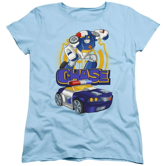 Transformers Chase S/S Women's T-Shirt Light Blue