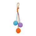 thumbnail image 4 of Pelota de sisal para gatos, ideal como regalo, para ejercitar, entretener, resistente al desgaste, protege el suelo del sofá, juguete interactivo para Púrpura Azul Naranja, 4 of 8