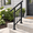 Black-with Balusters-2 Step-1, variant on Black-Stair Railing 2 Step 1 2ft W X 36in H Outdoor Porch Balcony Stair Deck Guard Rail Kit