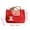 B, variant on Korean-Style Large Capacity Red Plaid Canvas Shoulder Bag Versatile Student Casual Tote Handbag for Women