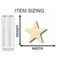 thumbnail image 2 of Unfinished Wood Star Shape 16" / 1/2", 2 of 6