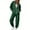 Green, variant on purcolt Two Piece Tracksuit for Women Long Sleeve Zipper Hoodie Drawstring Coat with Jogger Pants Sweatsuit Workout Set