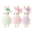 thumbnail image 1 of PTOOTP 6 piezas de conejito de peluche pequeño, animales de peluche, juguete de conejo, muñeca, manualidades, hacer adornos de conejo, 1 of 8
