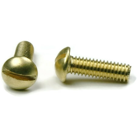 

Brass Slotted Round Head Machine Screw #8-32 x 5/16 Qty 500