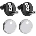 thumbnail image 4 of Quick Release Toilet Seat Hinges Replacement - Rubber & Stainless Steel, 4 of 5