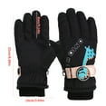 thumbnail image 3 of Surpdew Winter Gloves For Kids Waterproof Boys Snow Ski Gloves Girls Warm Windproof Mittens For Children Outdoor Black 6-10 Years Old, 3 of 9