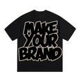 thumbnail image 3 of Custom Mens 100% Cotton Boxy Fit T-shirt Cropped Boxy Fit DTG Print T Shirts, 3 of 7