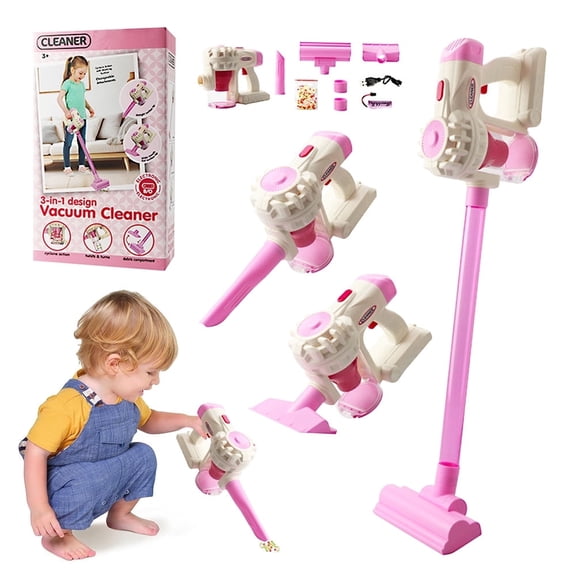 Toy Vacuum for Toddlers 2 3 4 5 6 Year Old, Kids Vacuum Cleaner Set That Really Works Working, Kids Play Vacuumm, Housekeeping Keeping Girls