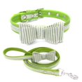 thumbnail image 1 of Methold Collar ajustable para cachorros y mascotas, pajarita para gatitos, Collar con correa para el cuello para gatos y perros Suministros para perros Verde verde S, 1 of 4