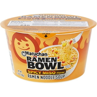 Maruchan Bowl Taste of Asia Spicy Miso Chicken Ramen, 3.38 Oz, 6