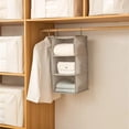 thumbnail image 3 of Extra Large Load Bearing Non Woven Fabric Wardrobe Storage Hanging Bag Saddle Blanket Storage Large for Storage Camping Storage Containers with Wheels Purse Storage Organizer Linen Closet Storage, 3 of 3
