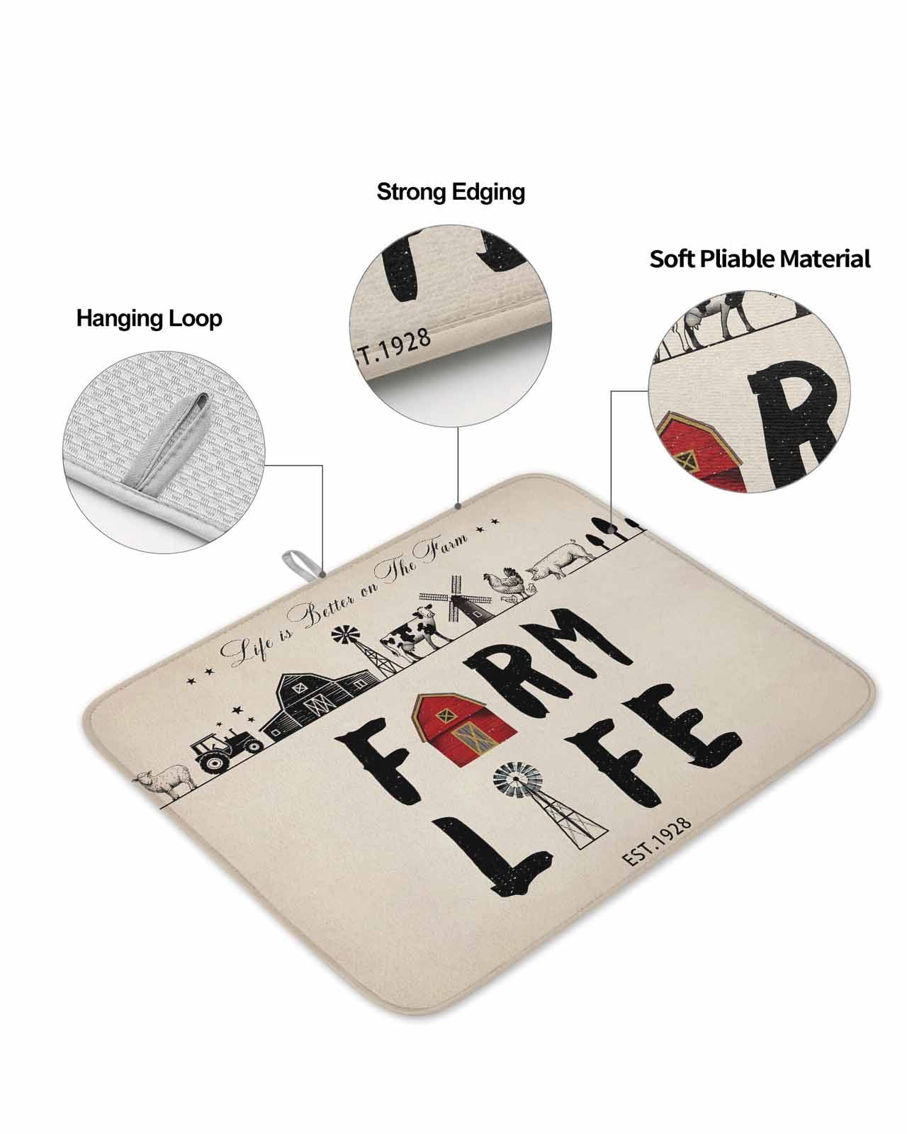 LR Home Dish Drying Mat - Thumbnail 2