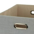 thumbnail image 4 of Posprica 13 x 13 In Square Collapsible Fabric Storage Cubes, Silver, 2 Pack, 4 of 7