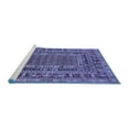 thumbnail image 2 of Ahgly Company Machine Washable Indoor Rectangle Oriental Blue Industrial Area Rugs, 2' x 3', 2 of 4