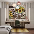 thumbnail image 6 of Curtains 84 Inches Long 2 Panels, Farmhouse Sunflowers Grommets Window Treatment Curtain, Western Star Country Bird Pine Cone Thermal Curtains Drapes for Living Room/Bathroom, 6 of 9
